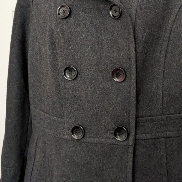 Michael Kors  Women's  Wool Coat  Size Small  Gray - Picture 4 of 13